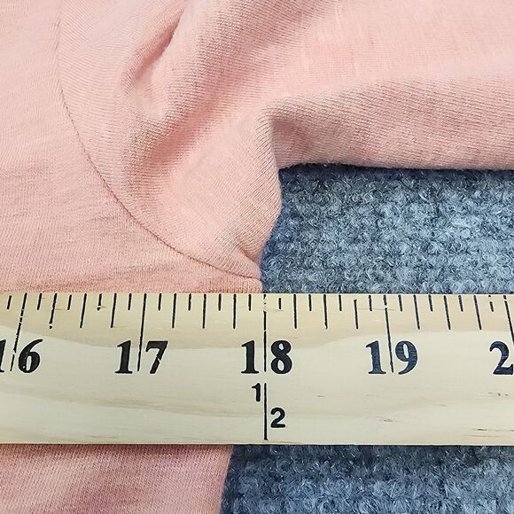 Soft Surroundings Sweater Womens Small Orange Heathered Coral Delia Pullover Top - Picture 5 of 14